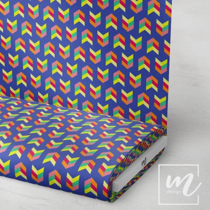 713019 17 rybí kost na modré látka 3