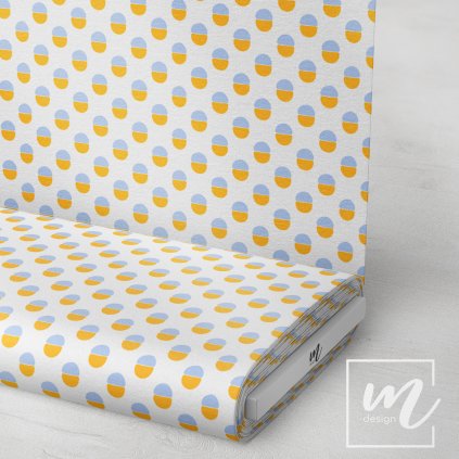 713054 kolečka půlené barevné látka 3