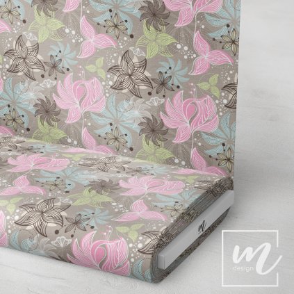 726003 květinový vzor látka 3