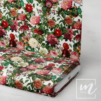 726039 1 růže na bílé látka 3