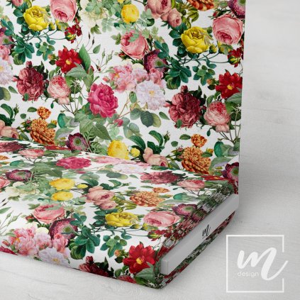 726041 1 růže na bílé látka 3