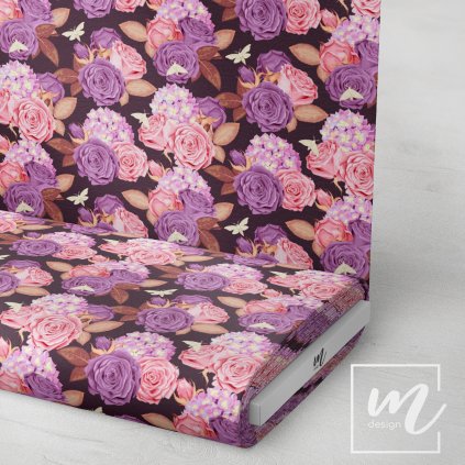 726083 růže a hortenzie látka 3