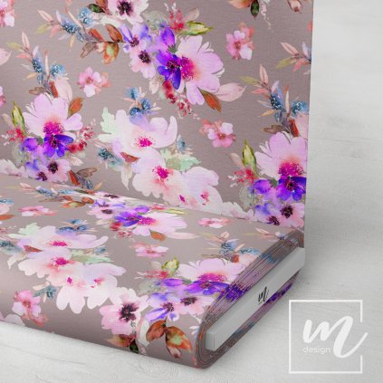 726103 květy akvarel látka 3