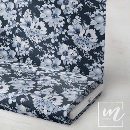 726104 květy akvarel látka 3