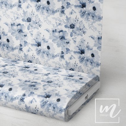 726105 květy akvarel látka 3