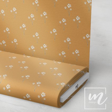 726106 heřmánek na hořčicové látka 3