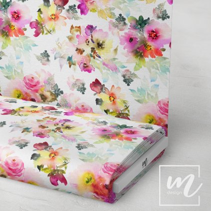 726108 květy akvarel látka 3