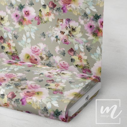 726109 květy akvarel látka 3