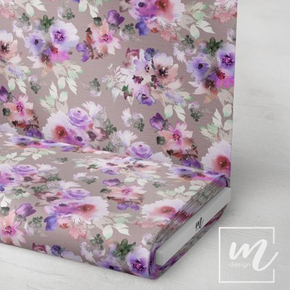 726110 květy akvarel látka 3