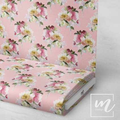 726112 květy akvarel látka 3