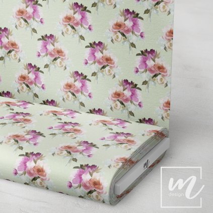 726113 květy akvarel látka 3