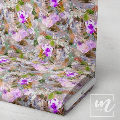 726118 květy akvarel látka 3