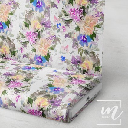 726119 květy akvarel látka 3