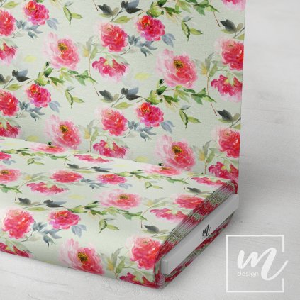 726125 květy akvarel látka 3