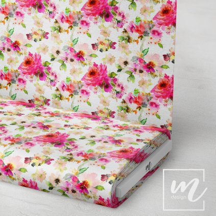 726133 květy akvarel látka 3