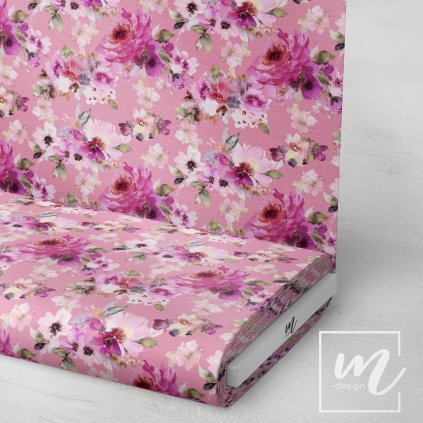 726135 květy akvarel látka 3