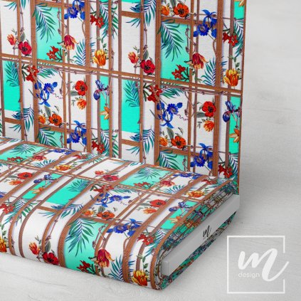 726154 tropické květy látka 3