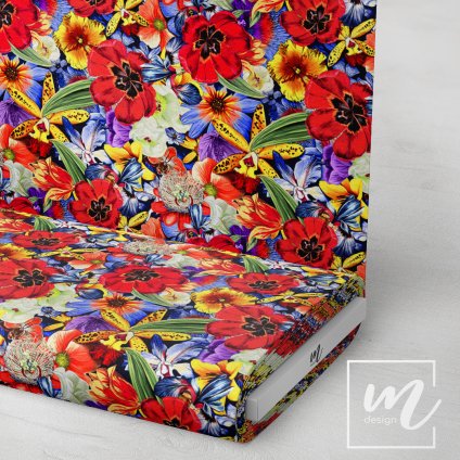 726186 tropické květy látka 3