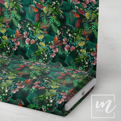 726192 tropické květy látka 3
