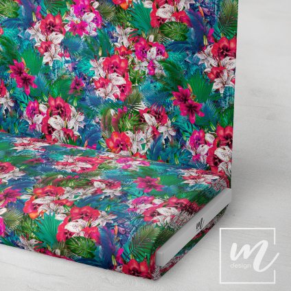 726200 tropické květy látka 3