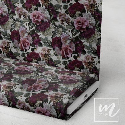 726224 3 květy moruše Gray látka 3