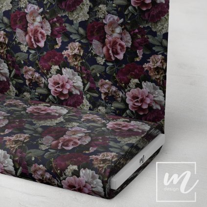 726224 7 květy moruše Navy látka 3