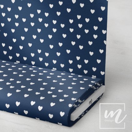 757113 7 Srdíčka na zeleno modré látka 3 oprava