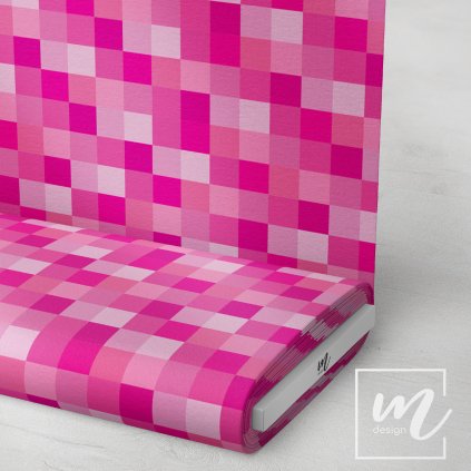 722005 5 pixel růžový látka 3