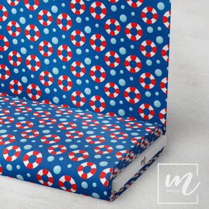 732010 záchranné kolo na modré látka 3