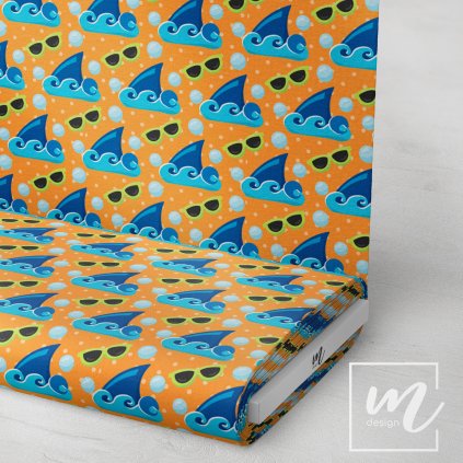 732011 vlnky a brýle na oranžové látka 3