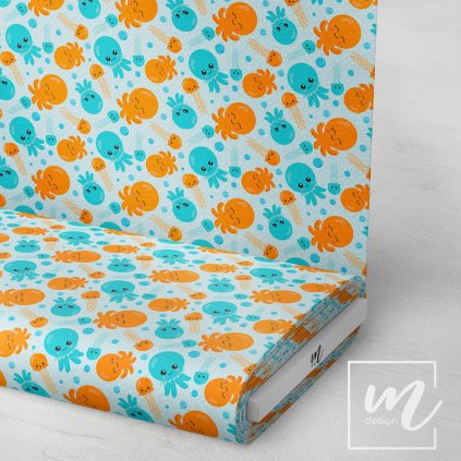 732141 chobotnička s medúzou látka 3