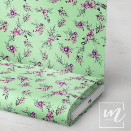 770001 4 letní romance by Michelles Design na zelenkavé látka 3