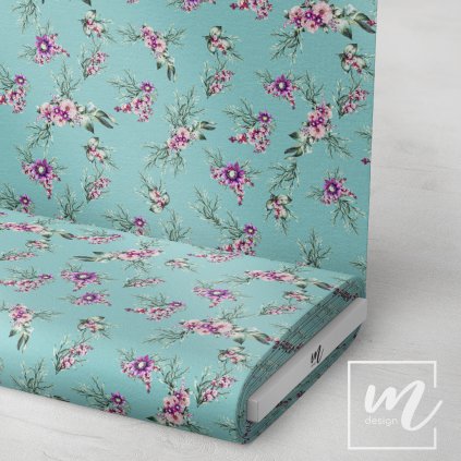 770001 5 letní romance by Michelles Design na modré látka 3