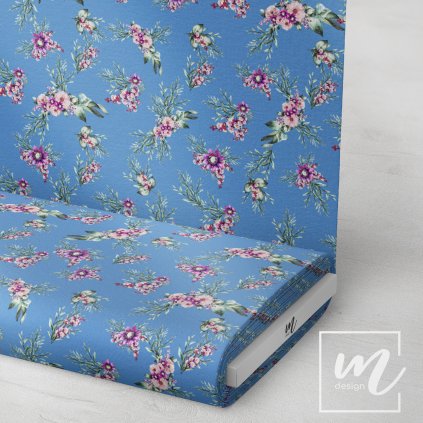 770001 12 letní romance by Michelles Design na modré látka 3