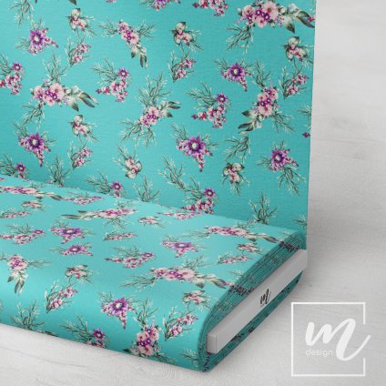 770001 17 letní romance by Michelles Design na tyrkysové látka 3