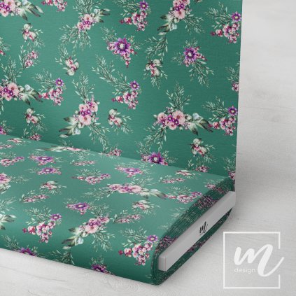 770001 19 letní romance by Michelles Design na zelené látka 3