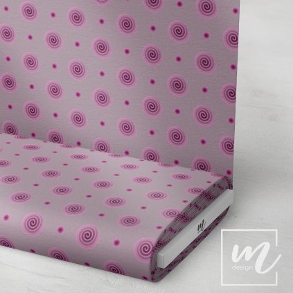 770018 9 Swirl violet grey by Terez přechod látka 3