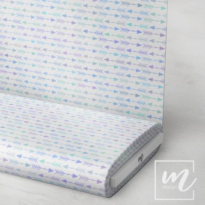 713084 4 vzor šípy modré látka 3