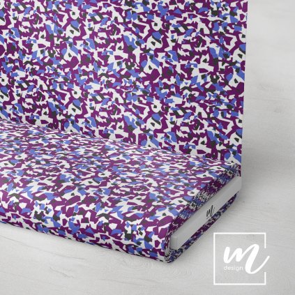 731226 maskáč camouflage polygon fialovo bílý látka 3