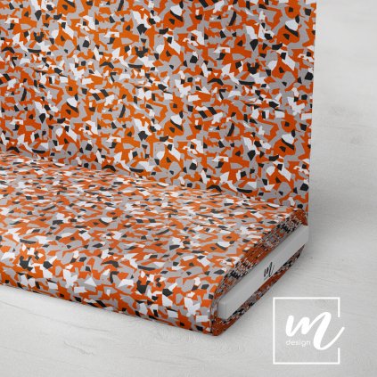 731218 maskáč camouflage polygon šedo cihlový látka 3