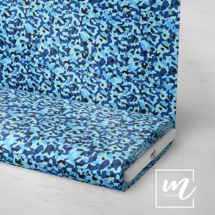 731214 maskáč camouflage polygon modrý látka 3