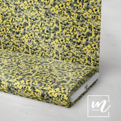 731213 maskáč camouflage polygon zeleno žlutý látka 3