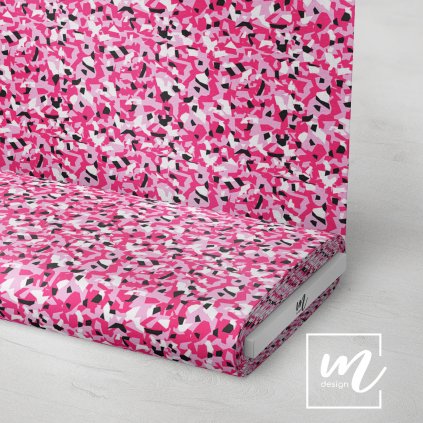 731212 maskáč camouflage polygon růžovo červený látka 3