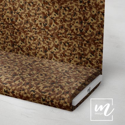 731203 maskáč camouflage polygon hnědý látka 3