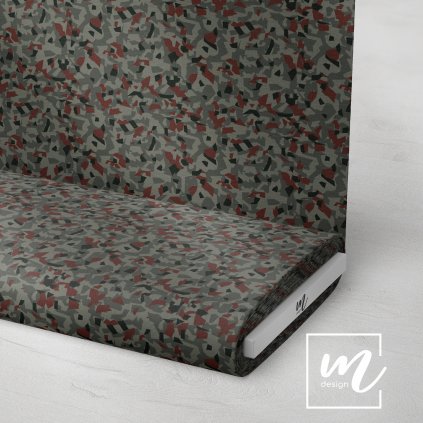 731184 maskáč camouflage polygon šedo cihlový látka 3