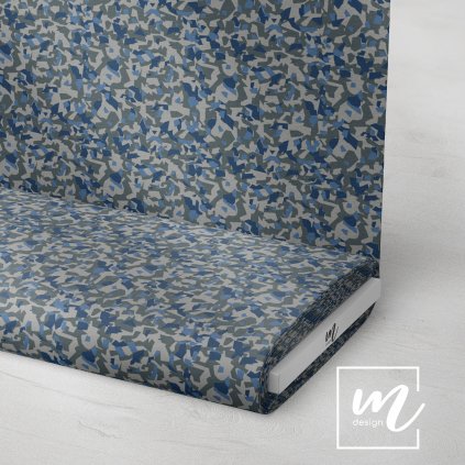 731172 maskáč camouflage polygon šedo modrý látka 3
