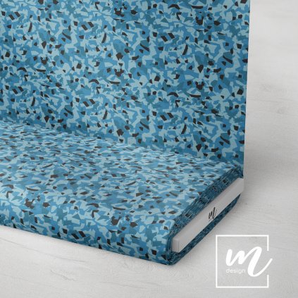 731169 maskáč camouflage polygon modrý látka 3