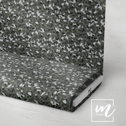 731168 maskáč camouflage polygon šedo bílý látka 3