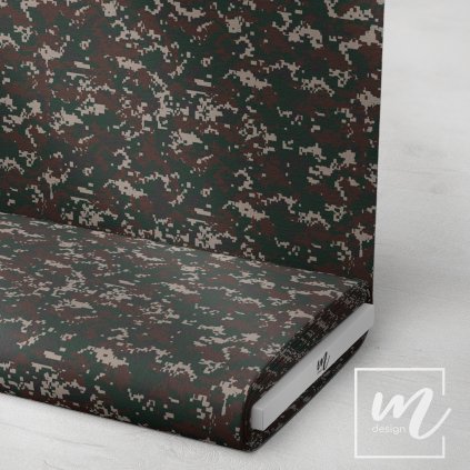 731133 maskáč camouflage pixel zeleno hnědý látka 3
