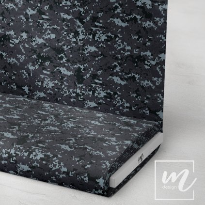 731130 maskáč camouflage pixel tmavě šedý látka 3